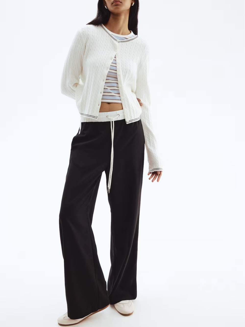 H&M Wide Leg Drawstring Pants